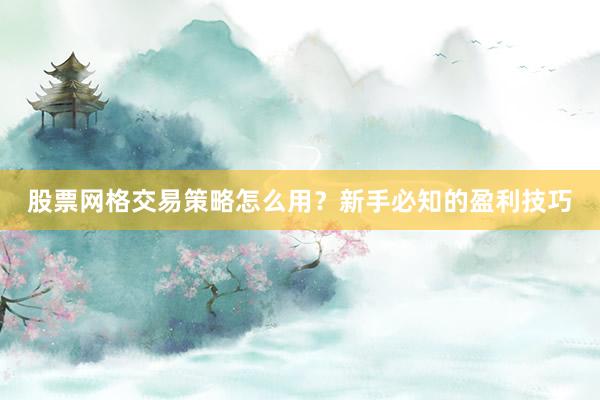 股票网格交易策略怎么用？新手必知的盈利技巧